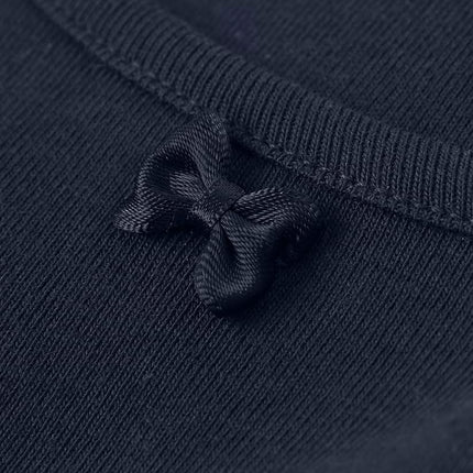 Gymboree Girls and Toddler Long Sleeve Basic Layering Shirt, Navy Slate, 4T