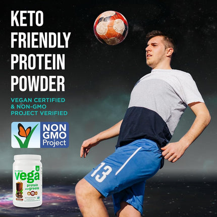 Vega Protein and Greens MD Powder, Chocolate, 21.8 Ounce, M (Pack of 1) (VEG00640)