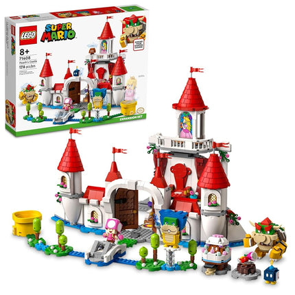 LEGO Super Mario Peach�s Castle Expansion Set 71408, Buildable Game Toy, Gifts for Kids Aged 8 Plus with Time Block Plus Bowser and Toadette Figures, to Combine with Starter Course