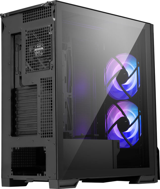 MSI MPG Velox 300R Airflow PZ - Caja de PC Gaming de Semitorre - Panel Lateral de Cristal Templado - 2 Ventiladores de Doble Capa de 160 mm - Soporte para Refrigeración Líquida con Radiador de hasta 360 mm - Panel de Malla para Flujo de Aire