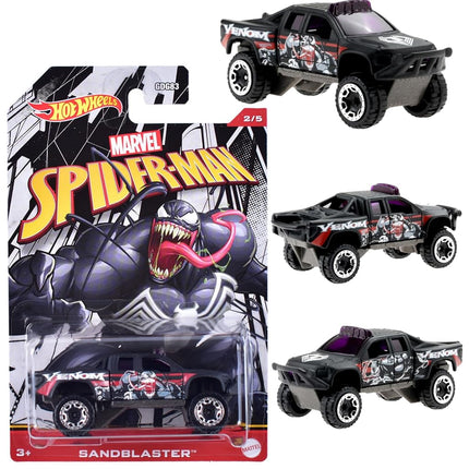 Hot Wheels Marvel Spider-Man - 2/5 Venom Sandblaster