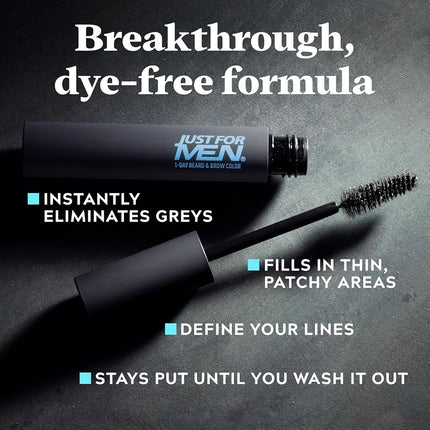Just For Men 1-Day Beard & Brow Temporary Color, Light Brown up to 30 Uses