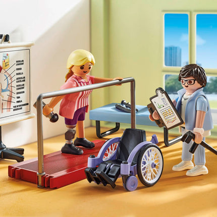 Playmobil 71617 Action Heroes: Orthopedics, caring treatment of patients, made from over 80% recycled and bio-based materials, detailed play sets suitable for children ages 4+