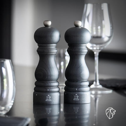 PEUGEOT - Paris u'Select 22 cm Pepper Mill - 6 Predefined Grind Settings - Made With PEFC Certified Wood - Made In France - Graphite Colour