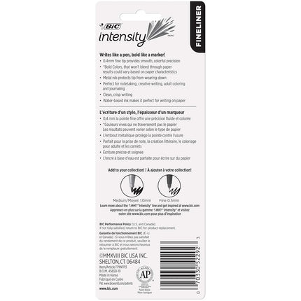 Bic Intensity Fineliner Marker Pen Sets