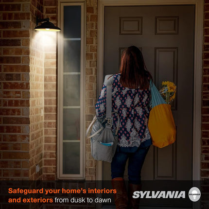 Foco LED Sylvania Dusk to Dawn A21 con sensor de luz de encendido/apagado automático, 100W=13W, 1500 lúmenes, 5000K, luz diurna - 1 paquete (41291)