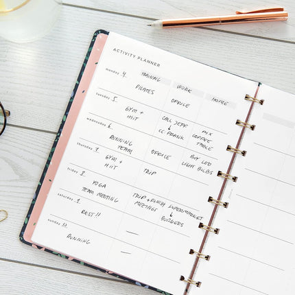 Filofax Lifestyle Refill, A5 Size, Notebook Refill, White Paper, Activity Planner, 56 Sheets (B132849)
