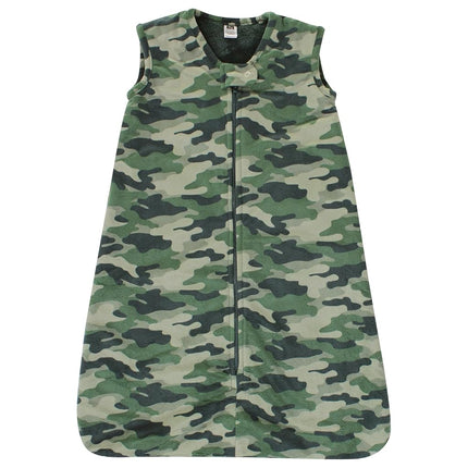 Hudson Baby Saco de dormir de piel sintética de felpa unisex para bebé, manta ponible, camuflaje, 6-12 meses