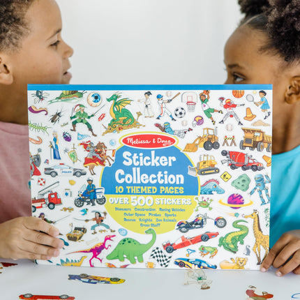 Melissa & Doug Colección de calcomanías: Dinosaurios, vehículos, espacio y más - Más de 500 calcomanías (Paquete de 1)