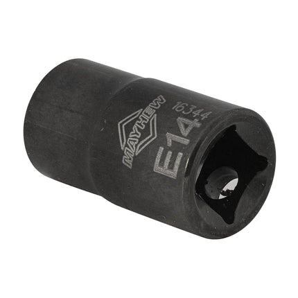 Mayhew Tools 16026 Inverted Torx Socket Bit Set, 6-Piece, Black Oxide Finish, polished chrome