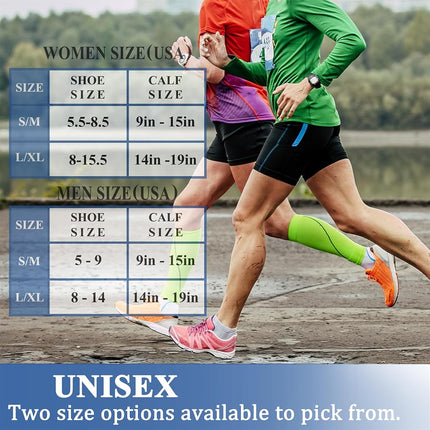 CHARMKING Compression Socks for Women & Men (8 Pairs) 15-20 mmHg Graduated Copper Support Socks are Best for Pregnant, Nurses - Boost Performance, Circulation, Knee High & Wide Calf (S/M, Multi 39)