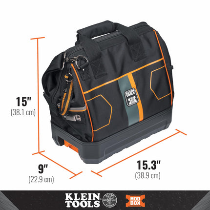 Klein Tools 62203MB MODbox Tool Bag, Part of the MODbox Mobile Workstation, 28 Pockets for Maximum Tool Storage, Internal Headlamp Bracket