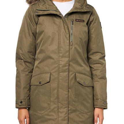 Columbia Women's Suttle Mountain Long Insulated Jacket, 2024 Black, 2X Plus
