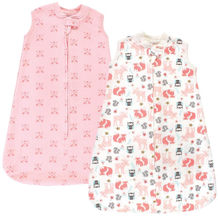 Hudson Baby Saco de Dormir Acolchado de Primera Calidad y Manta Ponible Sin Mangas Unisex para Bebé, Niña Bosque, 12-18 Meses