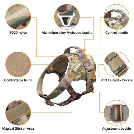 EXCELLENT ELITE SPANKER Nylon Military Patrol Dog Vest Harness Adjustable