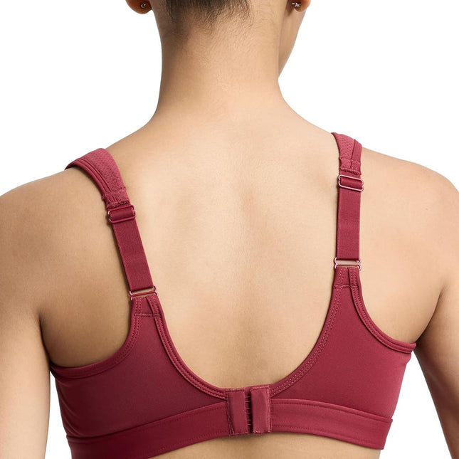 Champion Womens Women's Sports Bra, High-Impact, Maximum Support, Breathable, Moisture Wicking, Pomegranate, 38C