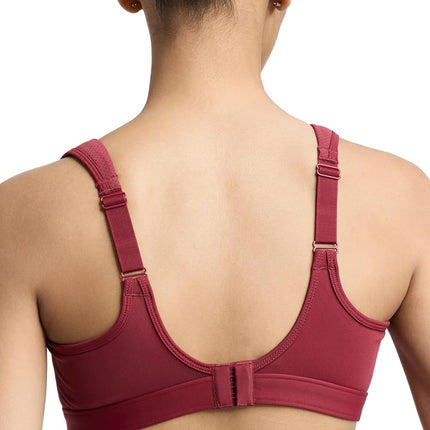 Champion Womens Women's Sports Bra, High-Impact, Maximum Support, Breathable, Moisture Wicking, Pomegranate, 36DD