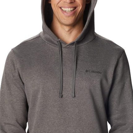 Columbia Men's Trek Hoodie, Charcoal Heather/CSC Sleeve Logo, 3X