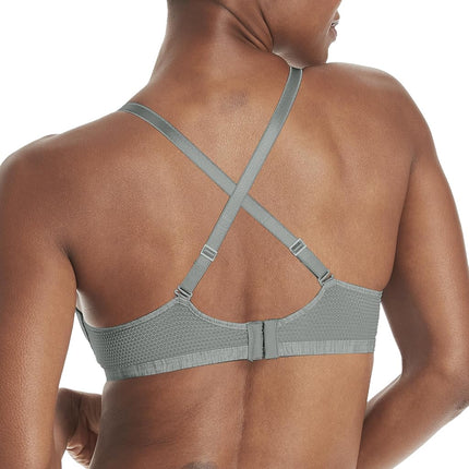 Hanes Women's Padded Bra, Coolest Grey Heather Print, M