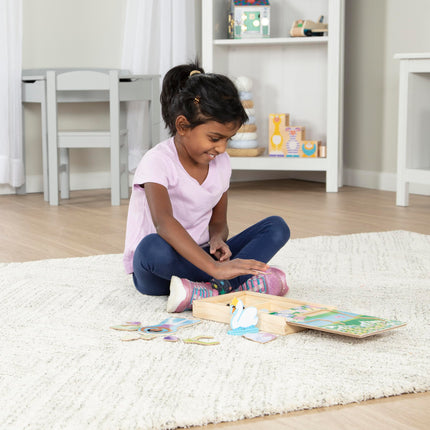 Melissa & Doug MELARQT Melissa and Doug Set de juego magnético para vestir bailarinas/hadas