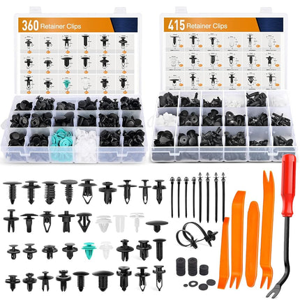 GOOACC 820Pcs Car Push Retainer Clips Auto Fastene
