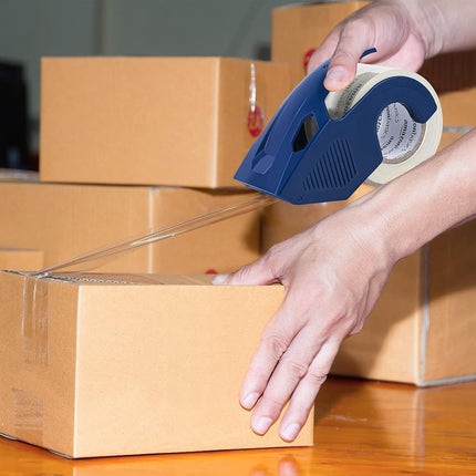 Amazon Basics Heavy Duty Packaging Tape with Dispenser for Shipping, Moving and Storing, 4.33 x 2.64 x 2.36, 6-pack, Translucent