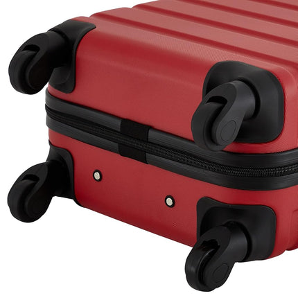 Wrangler 22" Hardside Spinner Carry-on Luggage, Salsa Red, 22-Inch, 22" Hardside Spinner Carry-on Luggage