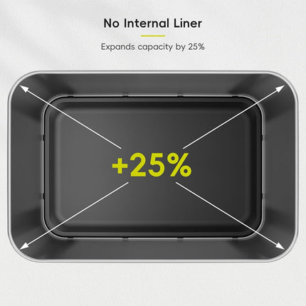 EKO Kitchen Automatic Sensor Rubbish Bin, 50L, Matte Black