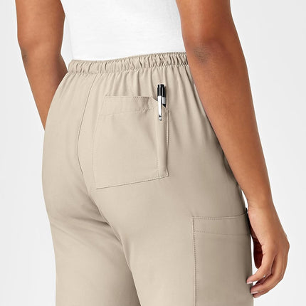 WonderWink 5255TKHAKMDT W123 Women's Drawstring Pant, Khaki, Tall-M Size
