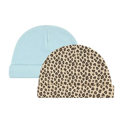 Hudson Baby unisex-baby Cotton Cap and Scratch Mitten Set, Autumn Rose, 0-6 Months