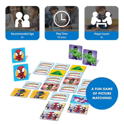 Wonder Forge Marvel Spidey & His Amazing Friends Matching | Build Focus and Memory with Fun Superheroes | Features Favorite Marvel Characters | Ages 3+