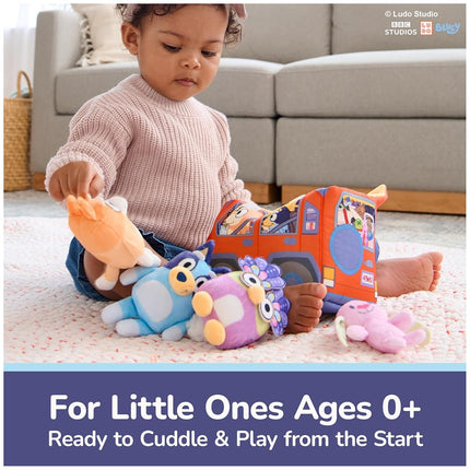 GUND Bluey 5-Piece Plush Playset, Official Bluey Stuffed Animals and Sensory Toys for Babies and Toddlers, 7”