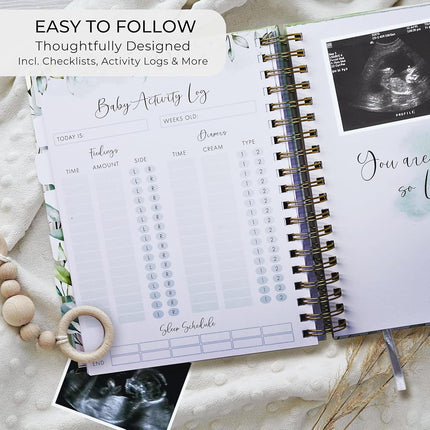 Beautiful Pregnancy Journal and Memory Book with Stickers and Keepsake Pocket - Lovely Gift for First Time Moms to Be - The Perfect Planner to Track Your Little Ones Life-Changing Journey