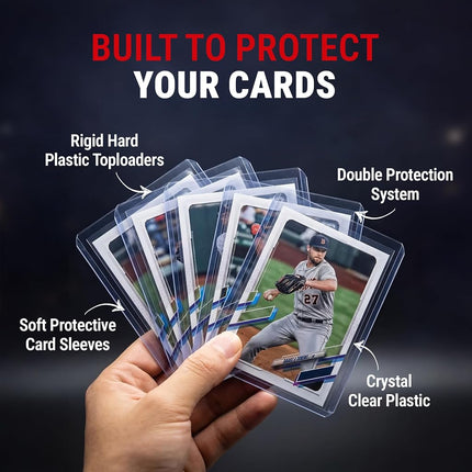 Ultra Pro 3" x 4" Trading Card Toploader & Card Sleeve Bundle (200 ct.)