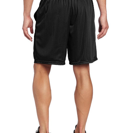 Russell Athletic Men's Mesh Short with Pockets, Black, X-Large