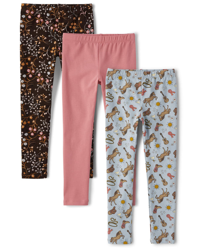 The Children's Place Girls' Printed Leggings 3-Pac