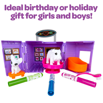 CRAYOLA Scribble Scrubbie Pets Tattoo Shop, Toy Pet Playset, Gift for Kids, Age 3, 4, 5, 6