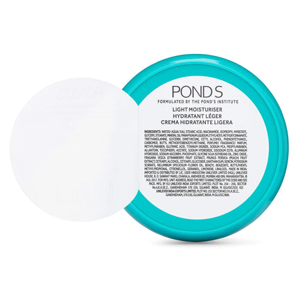 Pond's Light Moisturizing Cream for Soft and Glowing Skin Vitamin E, 3 Pack of 2.53 fl oz, Each