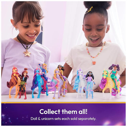 Unicorn Academy, Sophia & Wildstar Set with 2 Riding Accessories and Hair Styling Tool, Dolls and Unicorn Toys for Girls Aged 4 and up