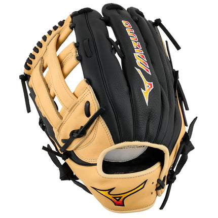 Mizuno Franchise Baseball, Men's Glove, H Web-Black/Light Brown, 12.5 Inch, Utility