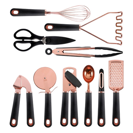 COOK WITH COLOR Kitchen Gadget Set Copper Plated S