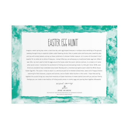 Galison Easter Egg Hunt – 1000 Piece Michael Storrings Puzzle Featuring The Spirit Of Easter Festivities At A Whimsical Park