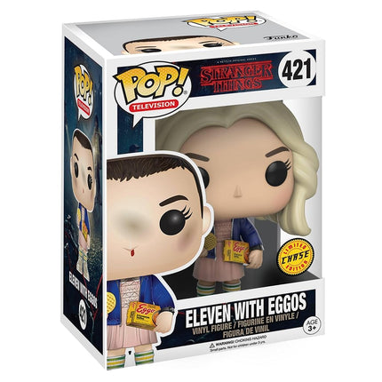 Funko Pop! Television: Stranger Things - Eleven - (Eggos) - 1/6 Odds for Rare Chase Variant - Collectable Vinyl Figure - Gift Idea - Official Merchandise - Toys for Kids & Adults - TV Fans