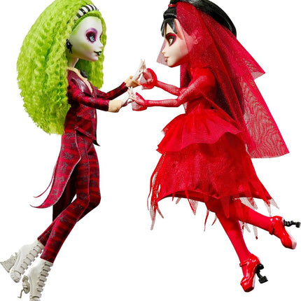Monster High SKULLECTOR Beetlejuice Beetlejuice Doll 2 Pack Betelgeuse and Lydia Deetz Collectible Figures with Accessories and Display Packaging HYV96