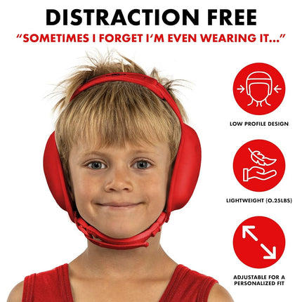 Matman Wrestling Headgear Kids Boys Girls Ear Guard Youth Ultra Soft Grappling Head Guard (Red)