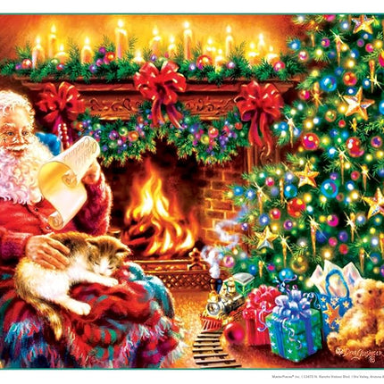 MasterPieces Puzzle Company Holiday Glitter Christmas Dreams Puzzle (500 Piece), Multicolored, 15"X21"