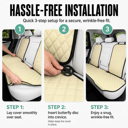 FH Group Universal Neosupreme Seat Protectors - Rear Set for Most Cars, Trucks, SUVs or Vans