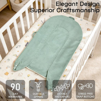 MEXXI Baby Nest Replacement Cover | Premium Quality Cotton Hypoallergenic Lounger Cover (Corduroy Sage Green)