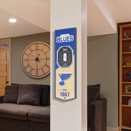 YouTheFan NHL St. Louis Blues 3D Stadium 6x19 Banner - Enterprise Center