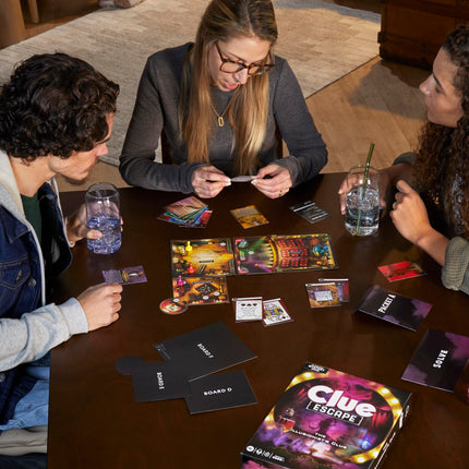 Clue Escape: The Illusionist�s Club Board Game | Escape Room Family Game | 1-Time Solve Mystery | Ages 10+ | 1-6 Players | Difficulty 4 | 90 - 120 Mins.